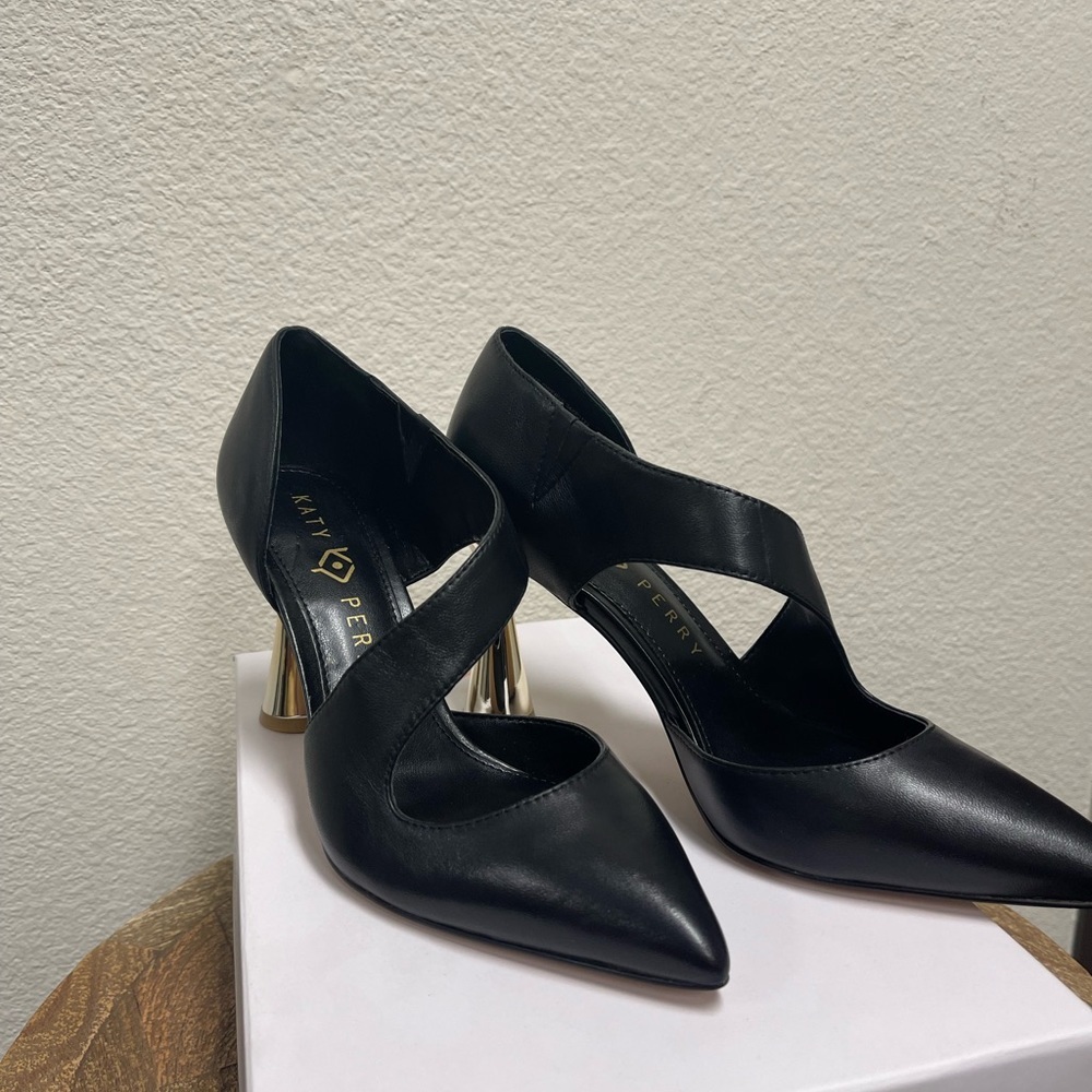 Katy Perry Asymmetrical Strap Pumps - The Swerve in Black